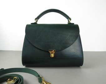 Leather crossbody bag for women.