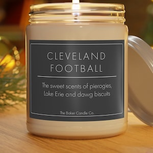 Cleveland Football Funny Gift - Candle - Dawg Pound - Scented Candles, 9oz