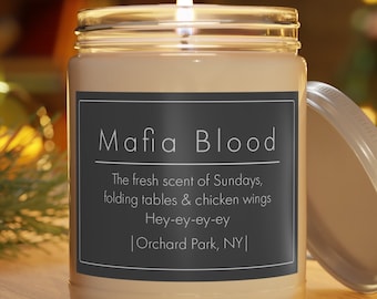 Buffalo Football Mafia Blood Candle - Gift - Scented Candles, 9oz
