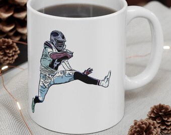 Josh Allen Jumping QB Coffee Mug Buffalo Mafia GIFT - Ceramic Mug 11oz