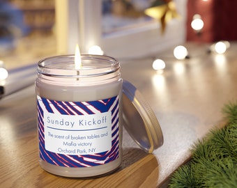 Buffalo Football Gift - Sunday Kickoff Candle - Mafia Gift - Scented Candles, 9oz