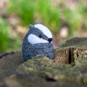 Badger Needle Felting Kit for Beginners – Step-by-Step Wool Craft Kit