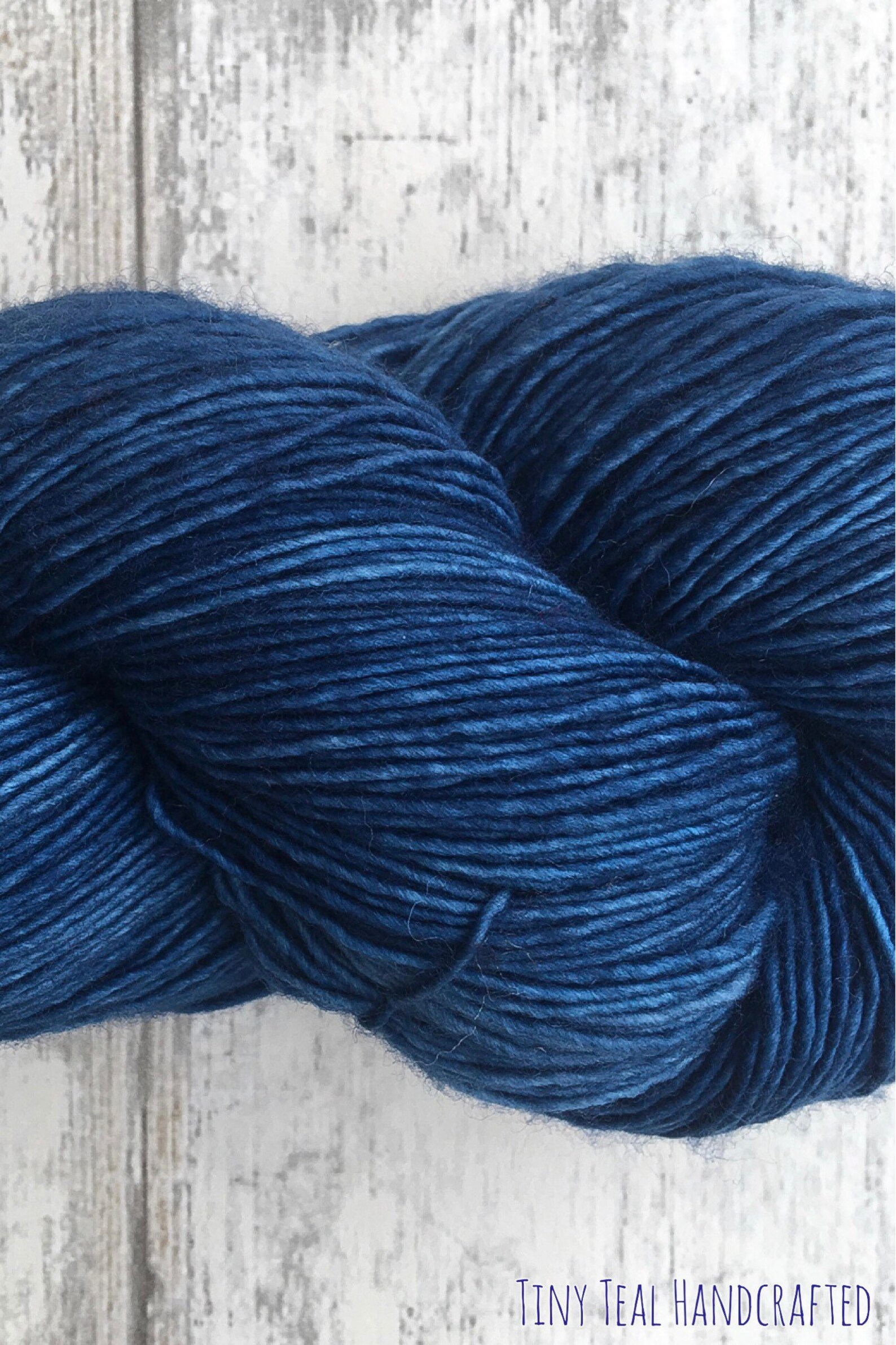 NAVY BLUE Hand Dyed Semi Tonal Yarn Navy Blue Royal Blue Etsy