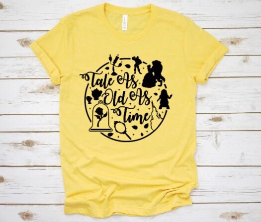Tale as Old as Time Shirt for Women Beauty and the Beast | Etsy