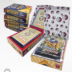 Pokemon Mystery box Card e Booster Pack pokemon tcg mystery pull rare chance pokemon present Regalo per fan per ragazzi e ragazze Collezionabili