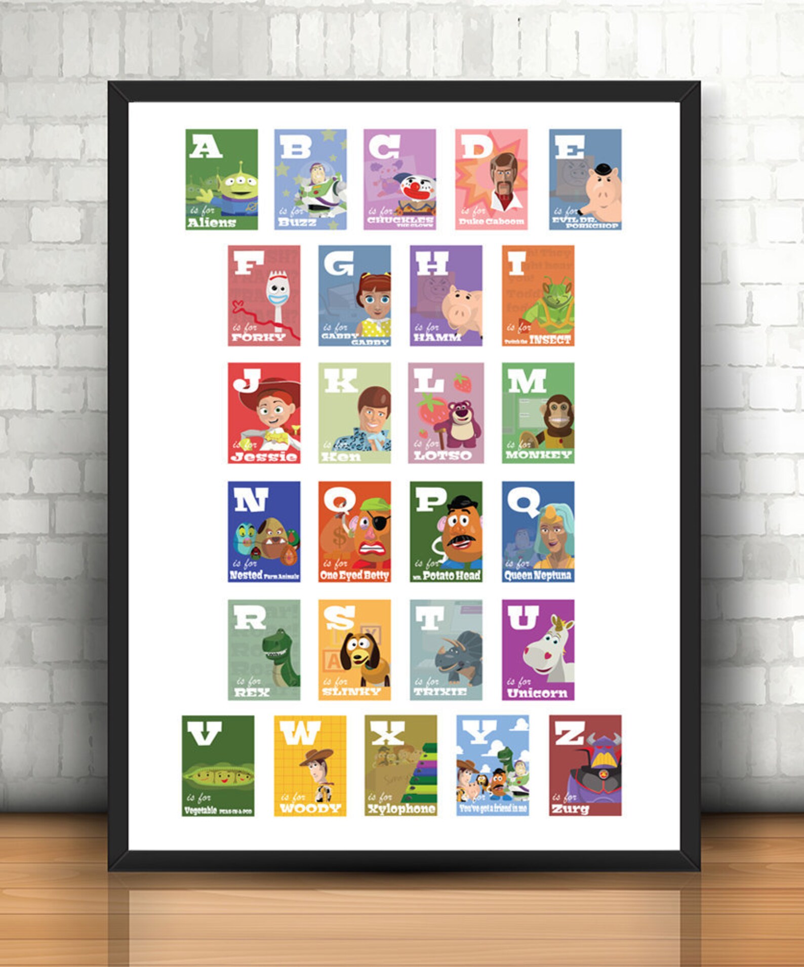 TOY STORY Alphabet Print Digital Download Printable | Etsy