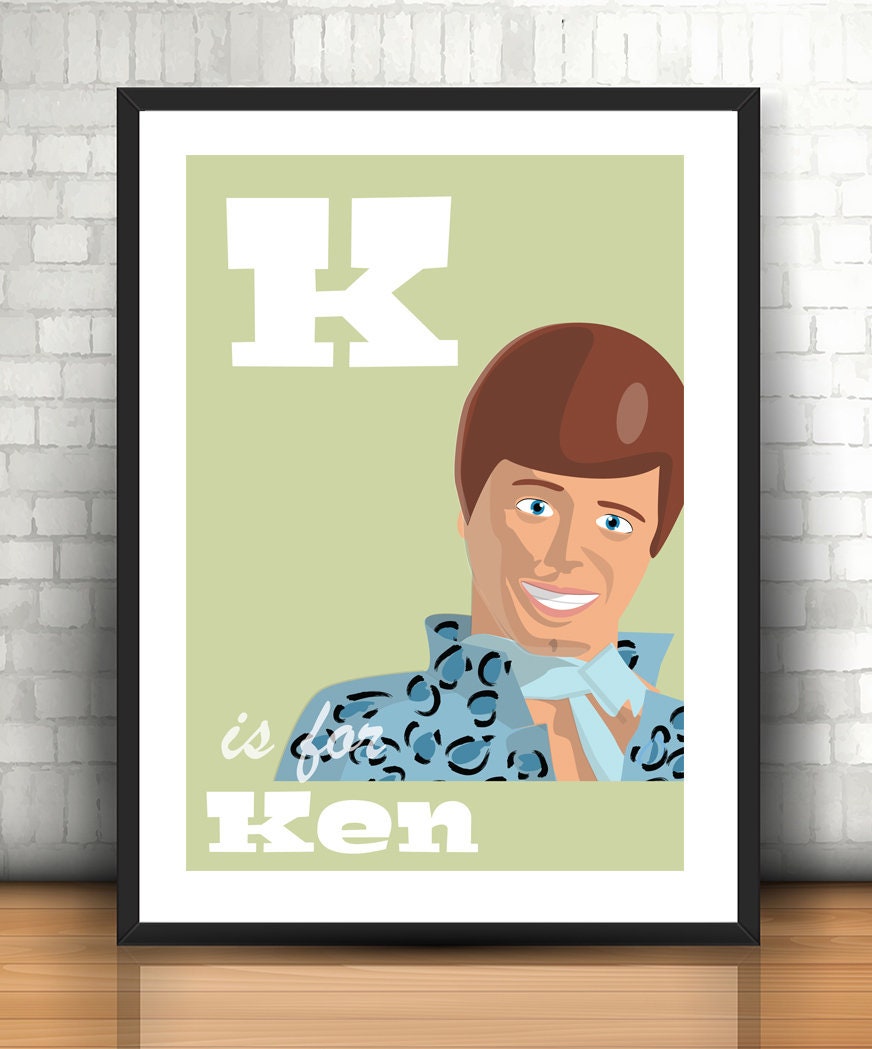 Letter K Toy Story Alphabet Print Ken Digital Download Etsy