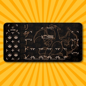 Tapis de jeu Charizard, tapis de cartes Pokémon TCG, tapis de bureau, cadeaux pour geeks