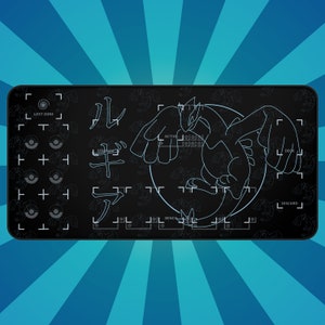 Lugia Playmat Pokemon TCG Card Mat Desk Mat Cadeaux pour les geeks Anniversaire Fan de Pokemon Pokemon TCG Card Play Mat cadeau pour lui nom personnalisé