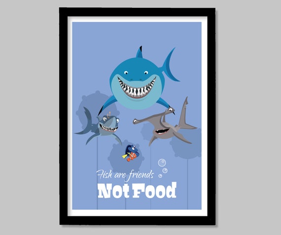 Finding Nemo Set De 3 Print Dory Crush Bruce Nino Bebe Etsy