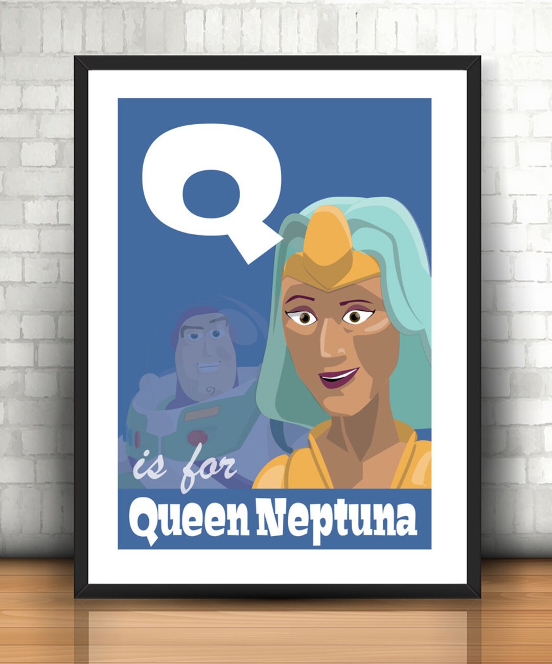 Letter Q Toy Story Alphabet Print Queen Neptuna Digital Etsy