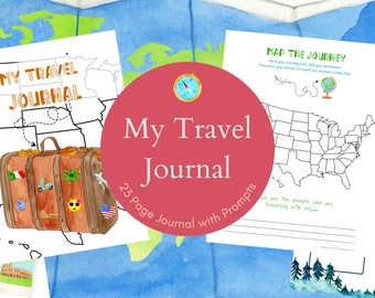 Kids Travel Journal Travel Journal Printable Vacation - Etsy