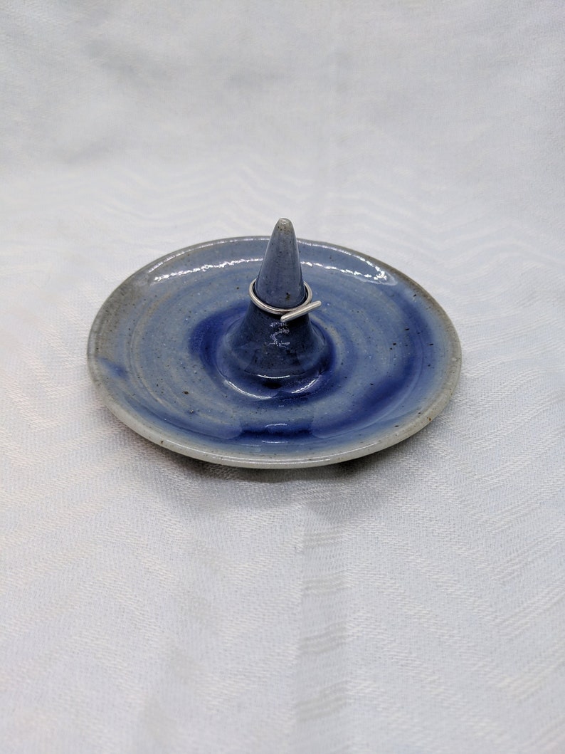 Light Blue Ring Holder Small Blue Ring Dish Handmade Ring Dish Handmade Ring Holder