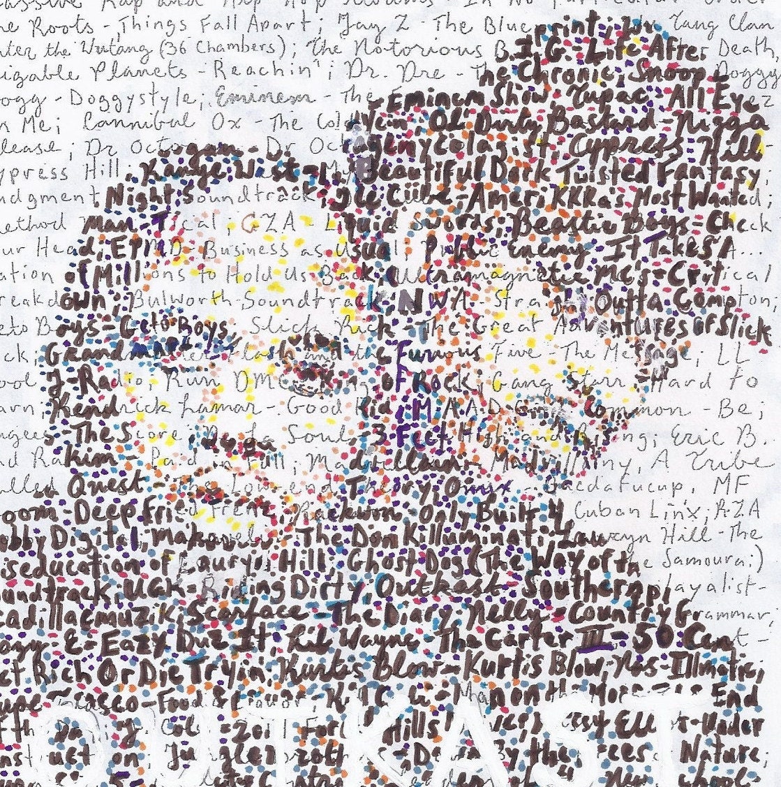 Classic rap and hip-hop albums illustrated by Professor | Etsy