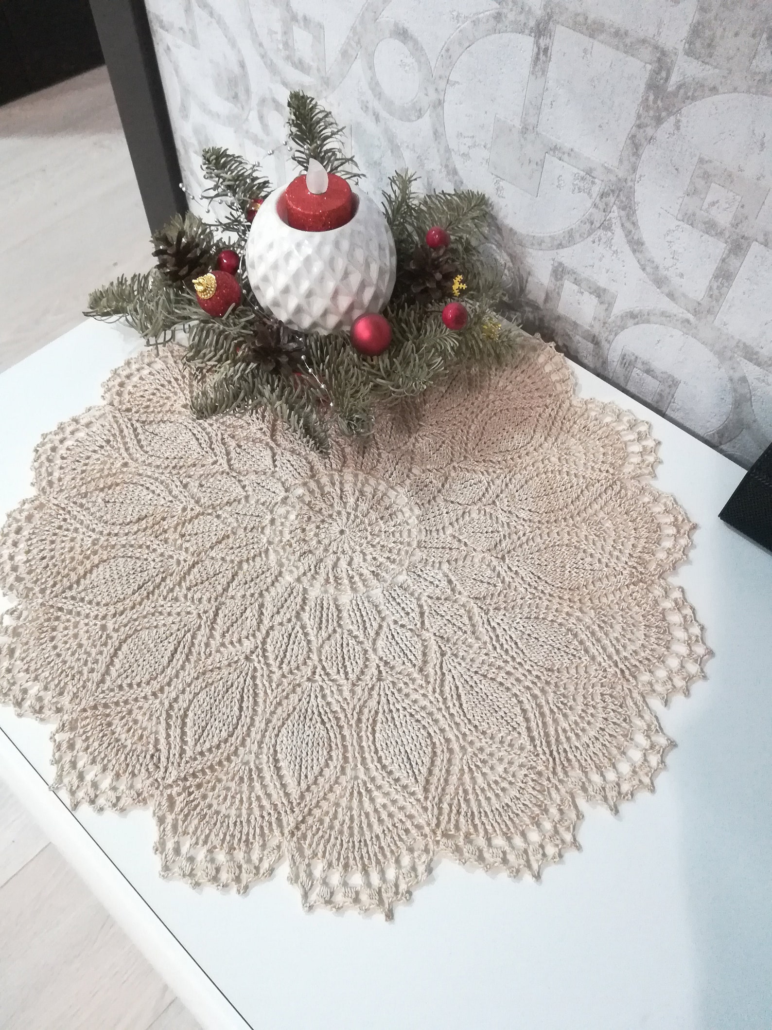Doily und Tischläufer Tischbeaufder moderne rustikale | Etsy