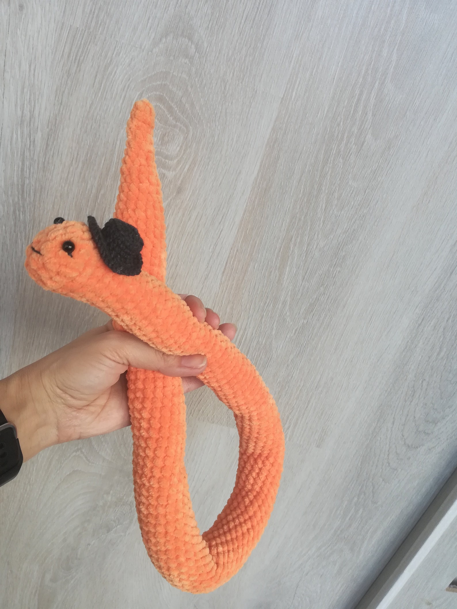 Earthworm Plush Stuffed Animal Worm Snake Handmade Crochet | Etsy