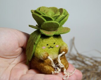 Magic Mushroom Essential Oil Diffuser Alpaca and Wool Hand Felted Woodland Pendant Necklace