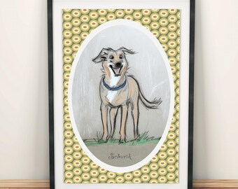 Portrait d'animal de compagnie personnalisé à partir d'une photo, impression personnalisée du portrait de chien, illustration animale personnalisée, cadeau unique pour animaux de compagnie, décoration murale pour animaux de compagnie