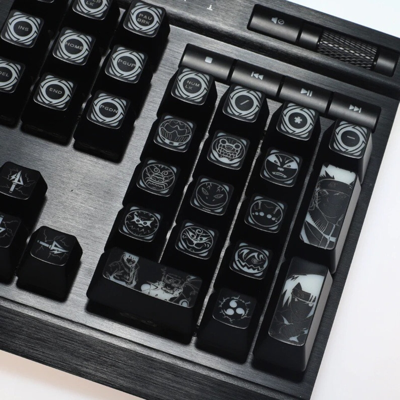 Backlit Naruto Keycaps Set Anime Akatsuki Premium 104pcs OEM Etsy