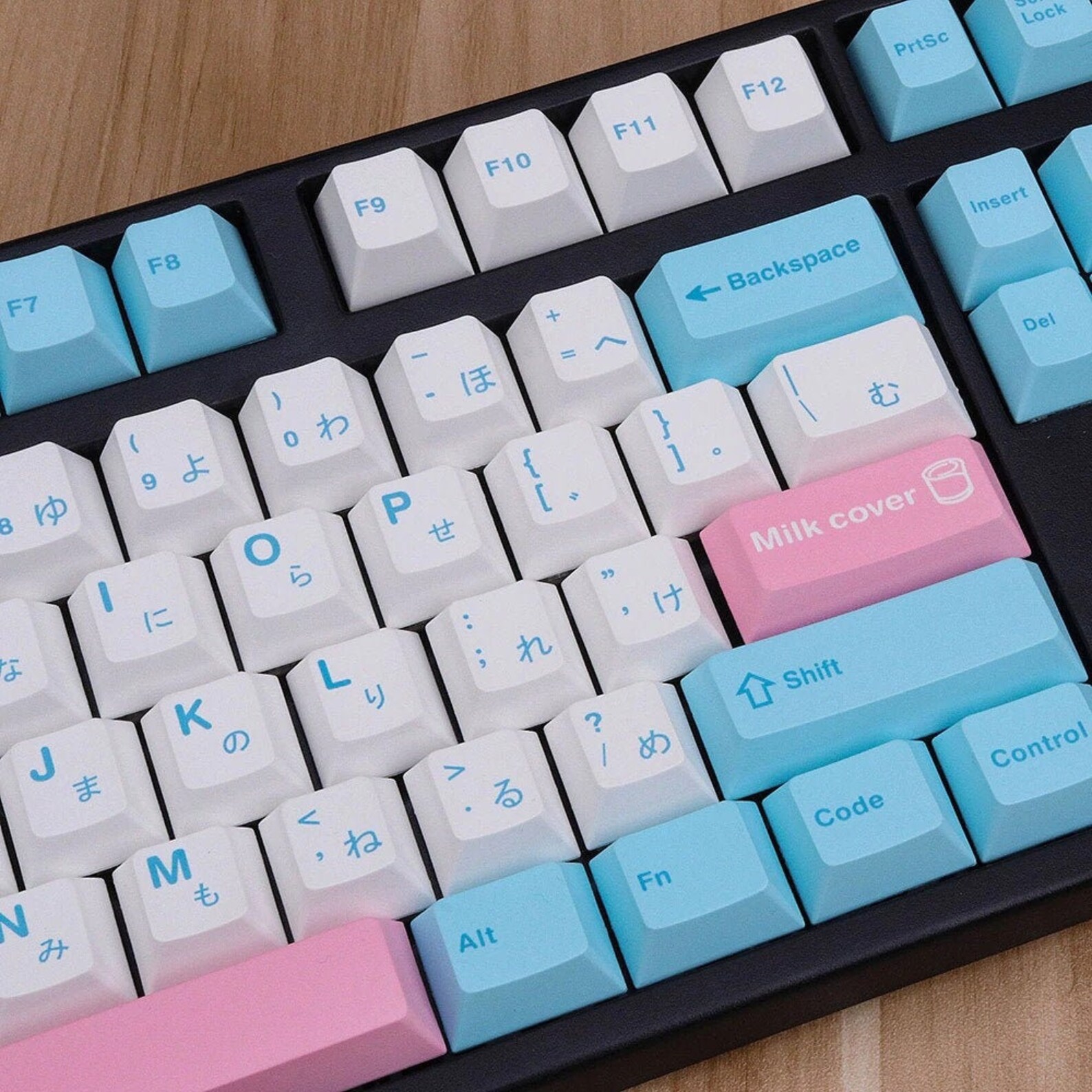 Milk Cover Blue Pink Cute Keycaps Set Artisan Pastel Color Etsy UK