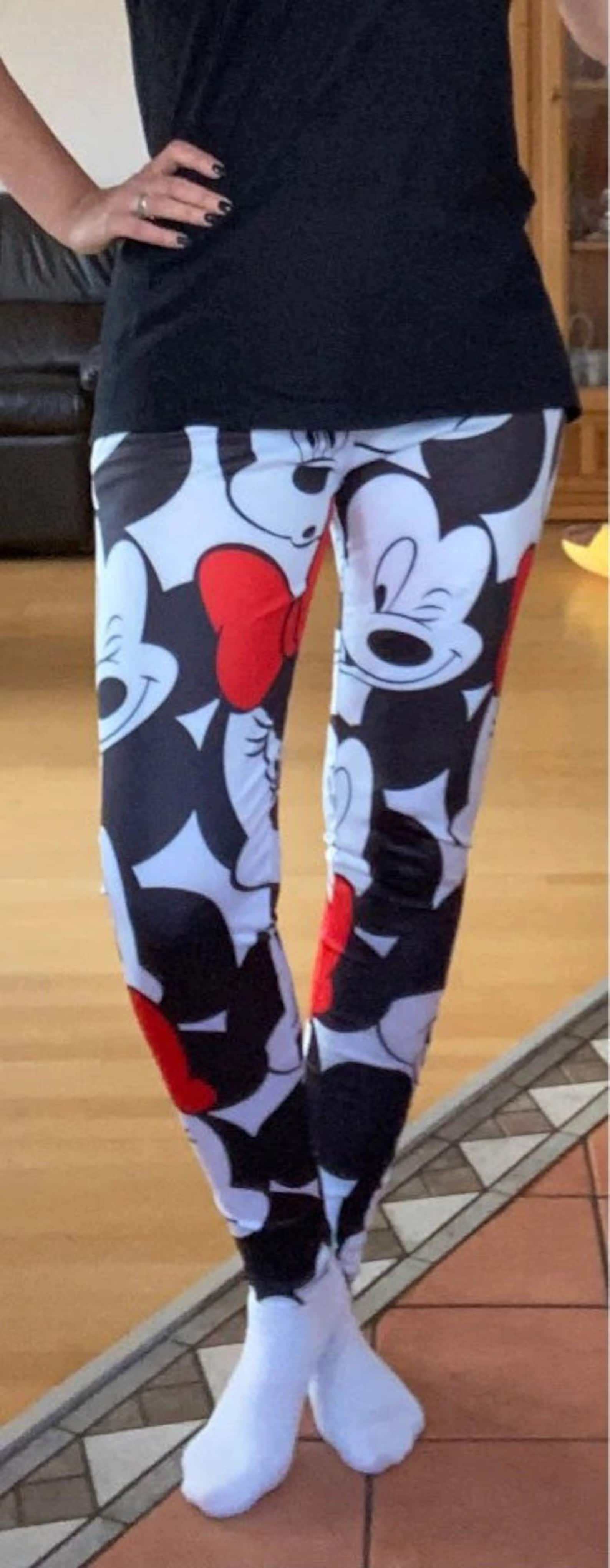 Mickey Mouse Leggings Minnie Mouse Yoga Pants Disney Gym Etsy