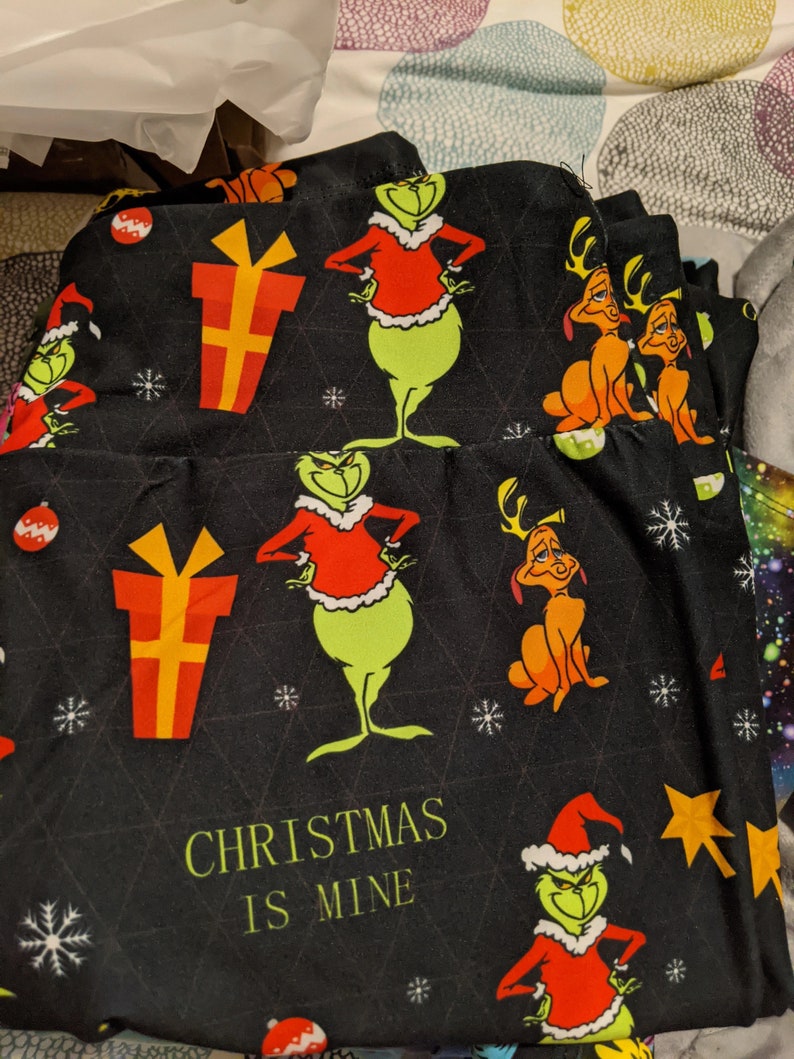grinch yoga pants