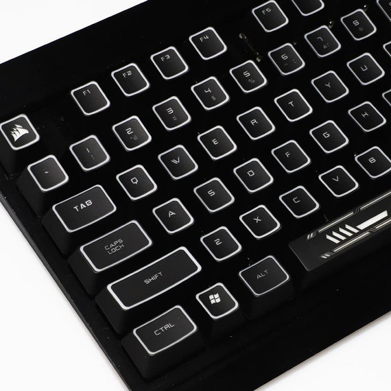 Cool Backlit Corsair Keycaps Set Rgb K70 K95 Custom Mechanical Etsy