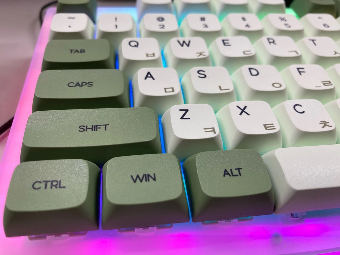 Cute Green Tea Japanese Matcha Keycaps Set Mountain Gaming Etsy