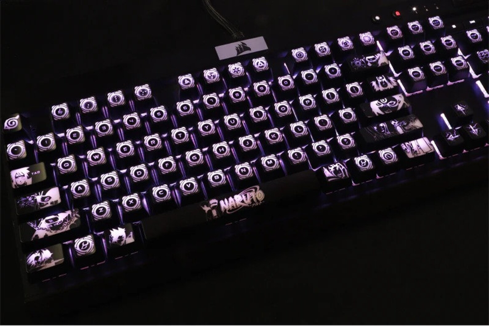Backlit Naruto Keycaps Set Anime Akatsuki Premium 104pcs OEM Etsy