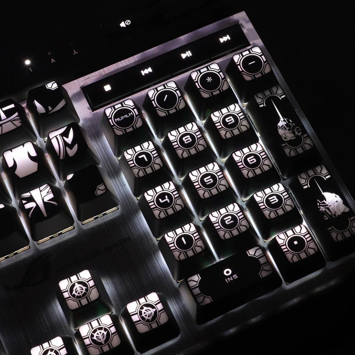 Backlit Mobile Suit Gundam Keycaps Set Anime 104pcs PC OEM Etsy