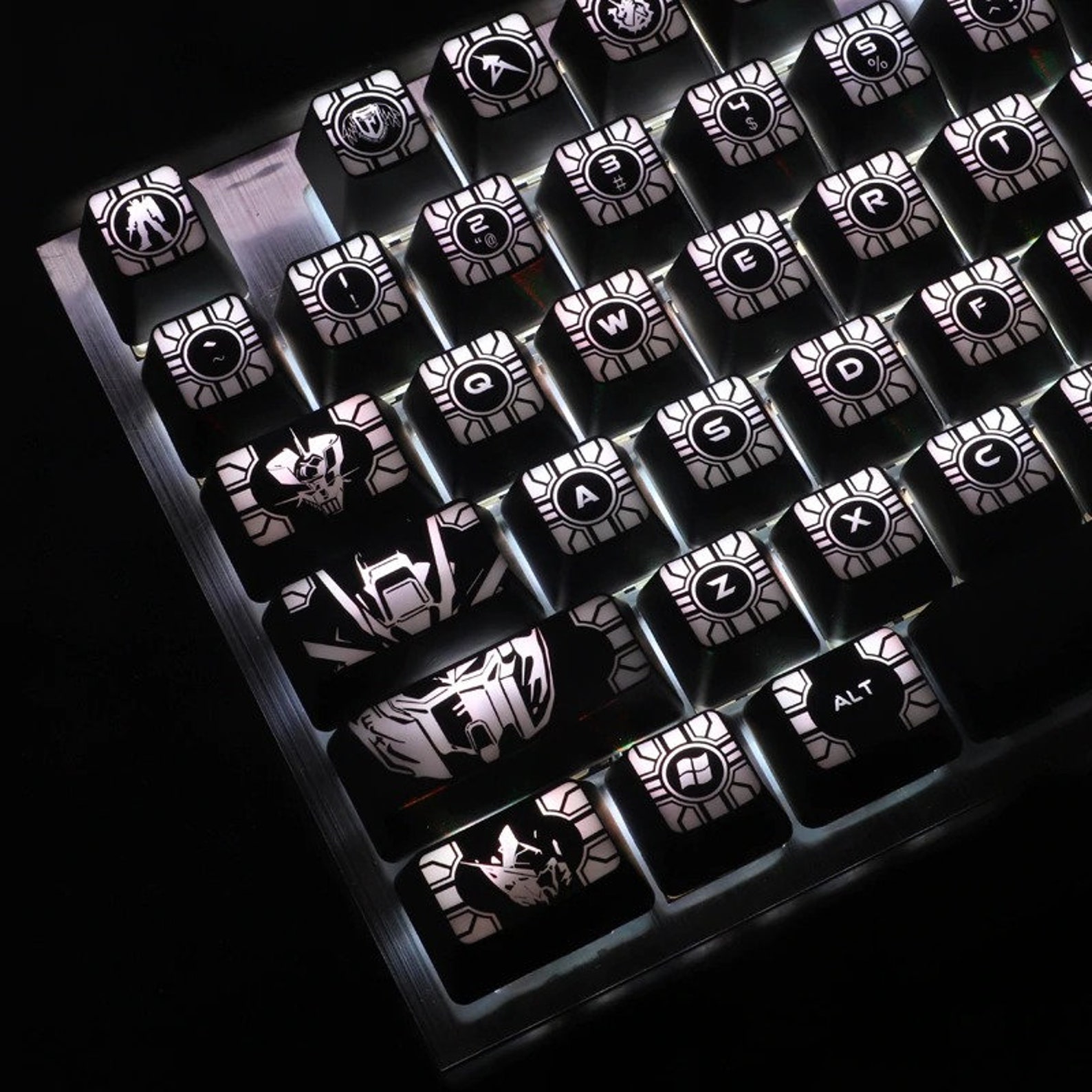 Backlit Mobile Suit Gundam Keycaps Set Anime 104pcs PC OEM Etsy