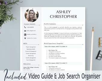 CV elegant, Creative resume template one page, CV template creative, CV template with photo, Resume template unique, Minimal resume word