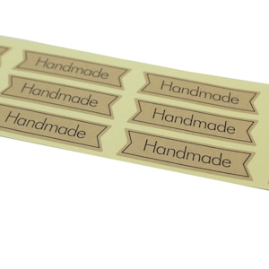 120 stickers "Handmade"