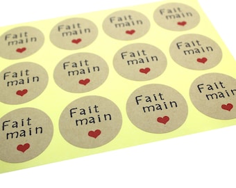 Stickers "Fait main"