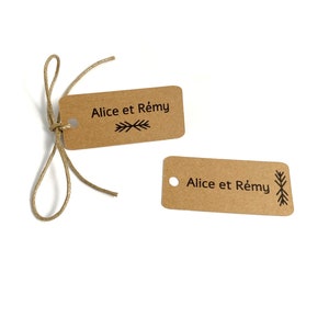 Etiquetas de boda o bautizo personalizables