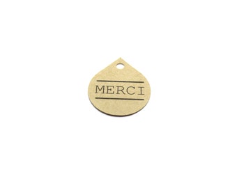 50 étiquettes "merci"