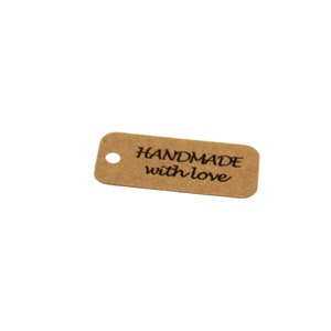 Etiquettes "HANDMADE with love"