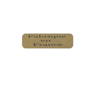 65 Etiquettes autocollantes "Fabriqué en France"