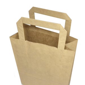 10 kraft bags 24 cm x 18 cm x 8 cm image 2