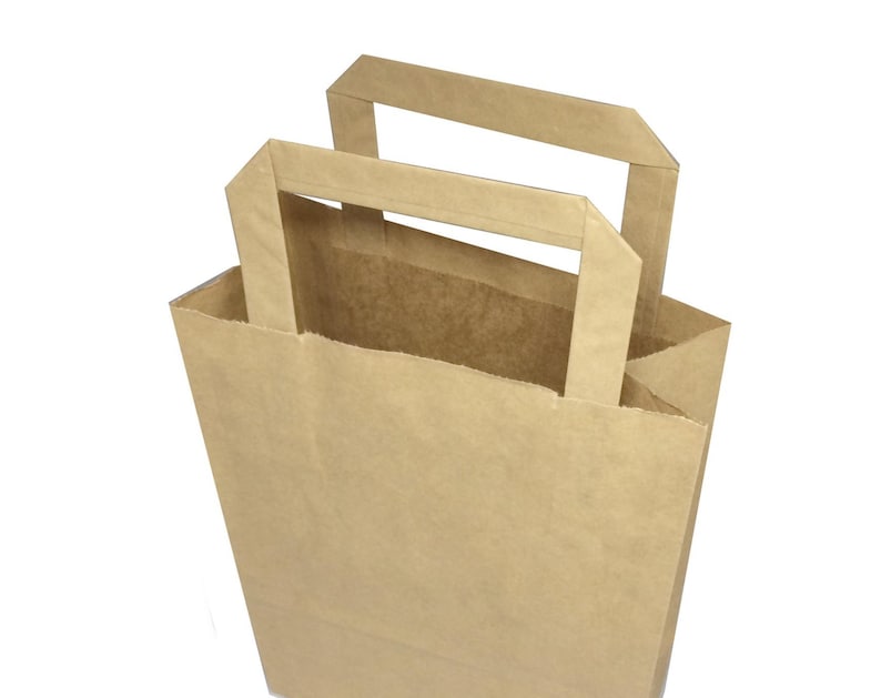 10 kraft bags 24 cm x 18 cm x 8 cm image 2