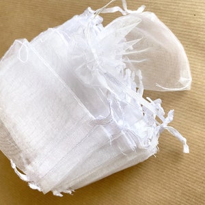 Pochons organza blanc 9 X 12