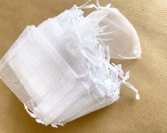 Pochons organza blanc 9 X 12