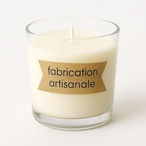 52 Etiquettes autocollantes "fabrication artisanale"