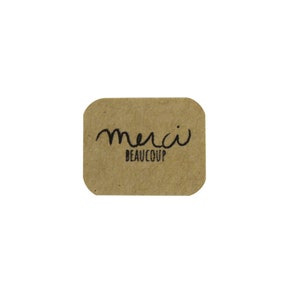 84 stickers "merci BEAUCOUP"