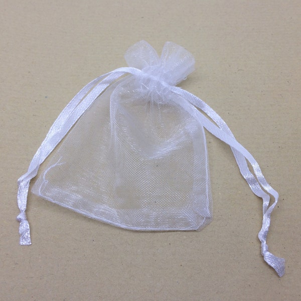 White organza bags