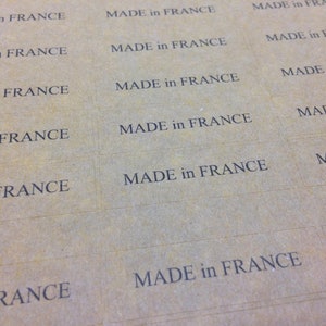 56 Etiquettes autocollantes "MADE in FRANCE"