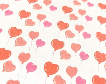 Stickers cœurs Saint Valentin