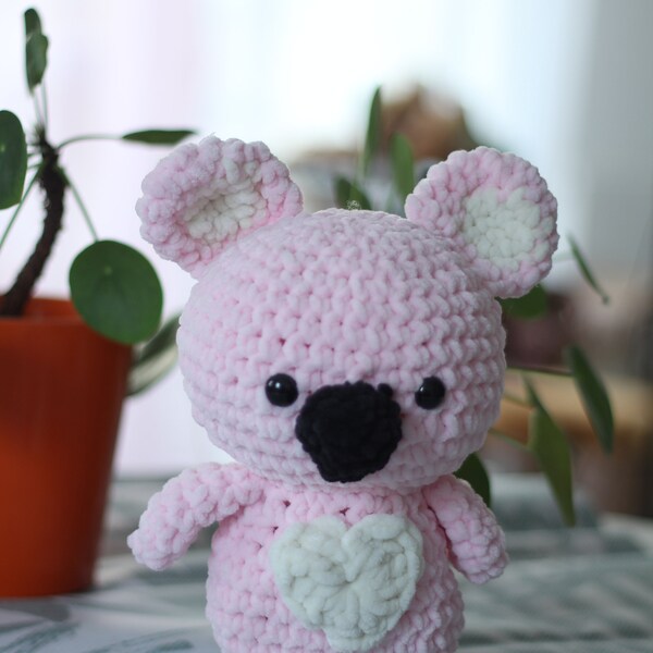 Peluche Koala au crochet, Peluche Kawaii, Amigurumi mignon