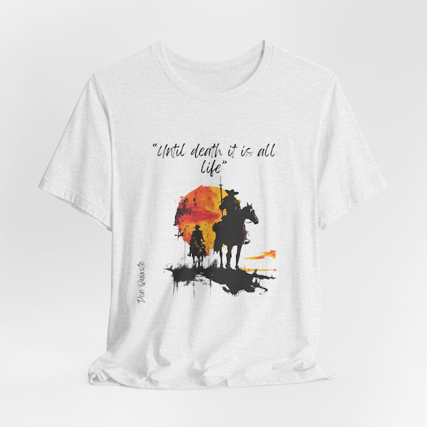 Don Quixote T-Shirt - Unisex Literary Tee for Cervantes Lovers - Classic Spanish Literature Top, Gift for reading lovers