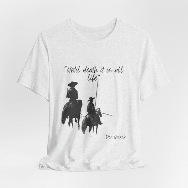 Don Quixote T-Shirt, Unisex Literary Tee for Cervantes Lovers - Classic Literature Tee, Gift for reading lovers, Book Lover shirt